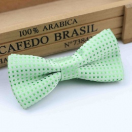 Boys Mint Polka Dot Bow Tie with Adjustable Strap